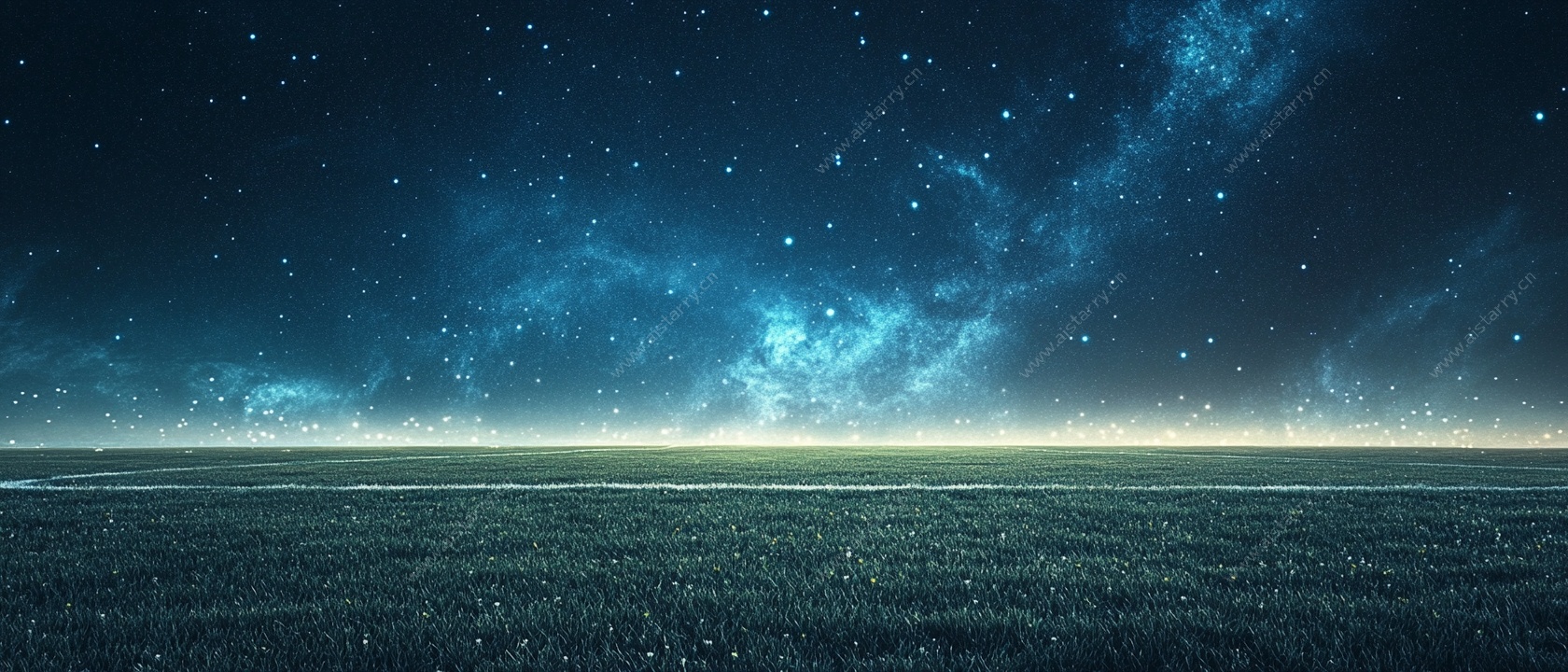 星空下的广袤大地