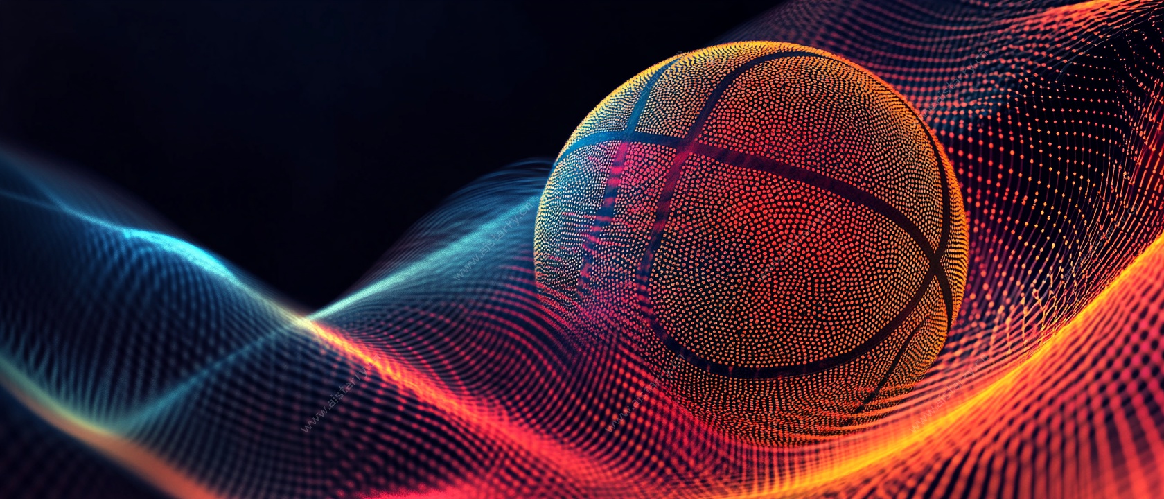 炫彩动感篮球背景图