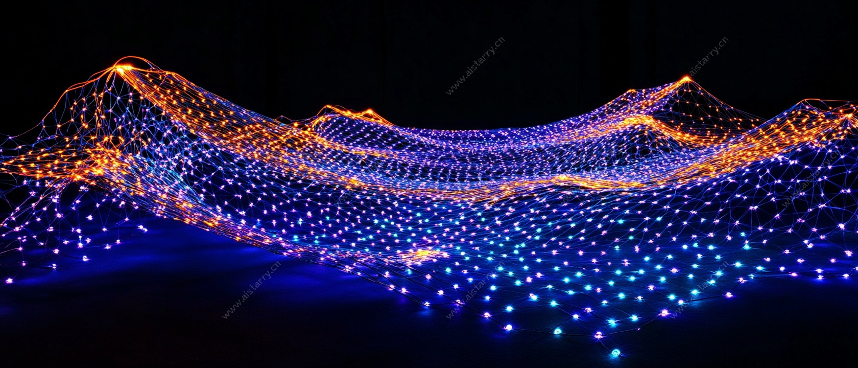 梦幻灯光波浪效果