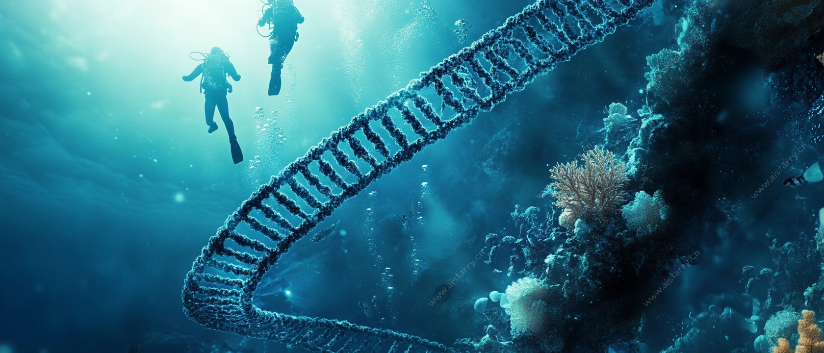 海底阶梯潜水景观