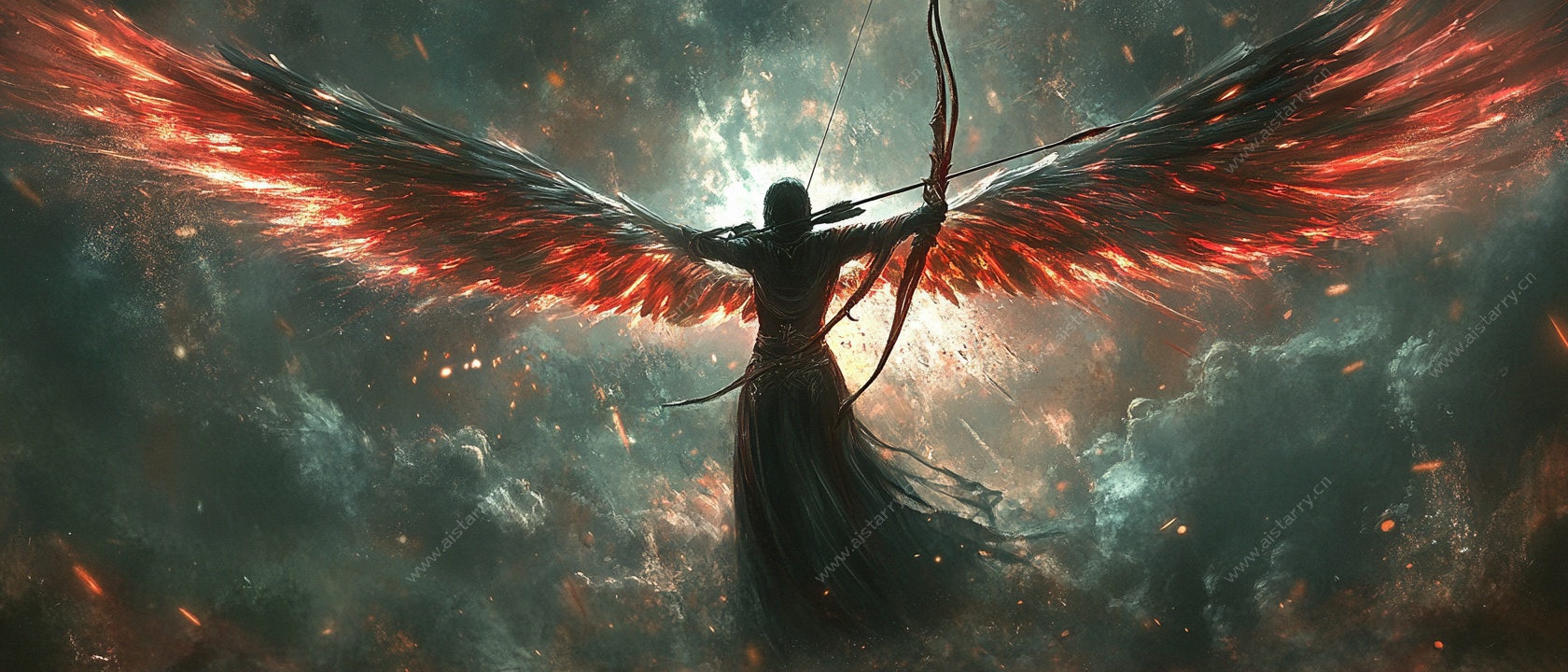 背生巨翼的神秘射手