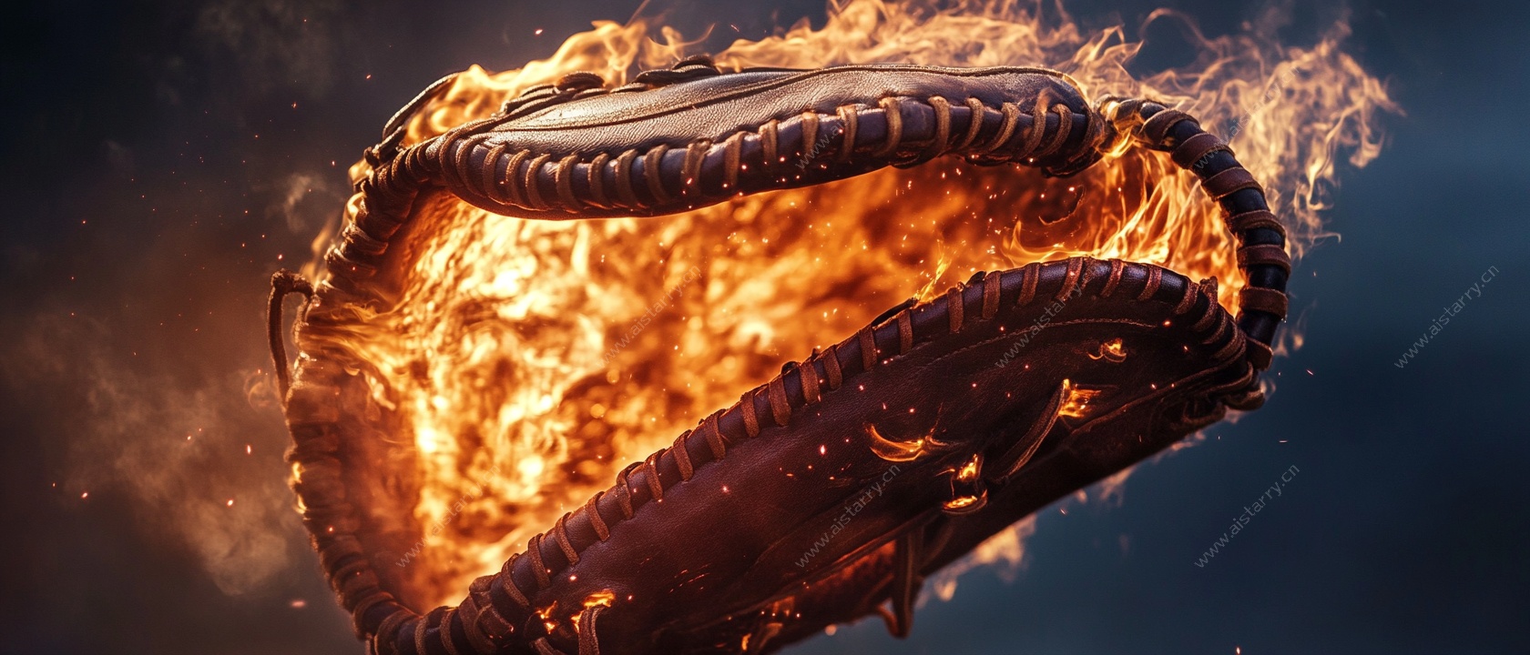 燃烧的棒球手套