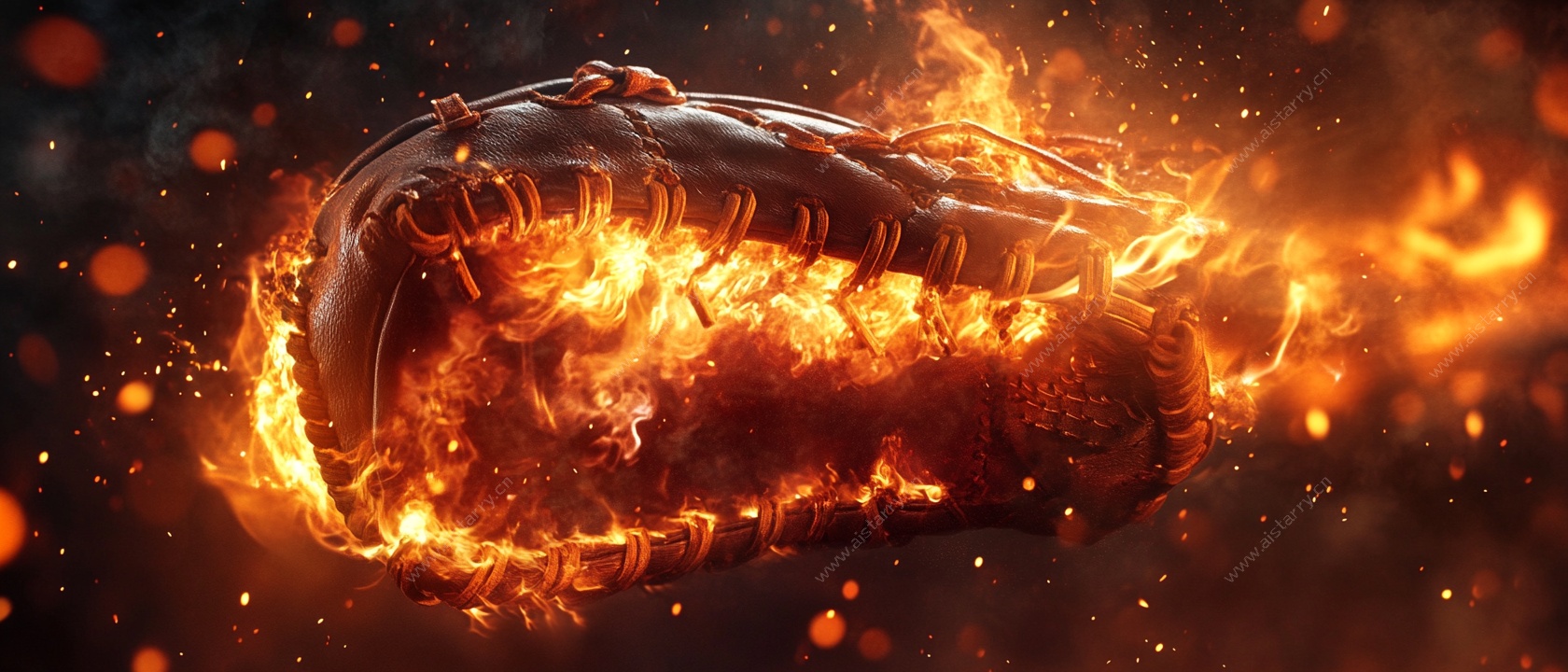 燃烧的棒球手套