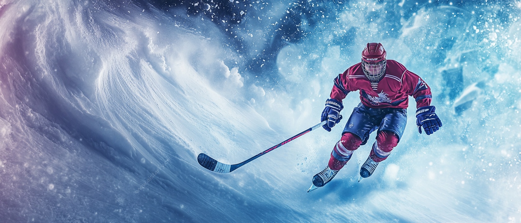 冰上激战 热血冰球运动员