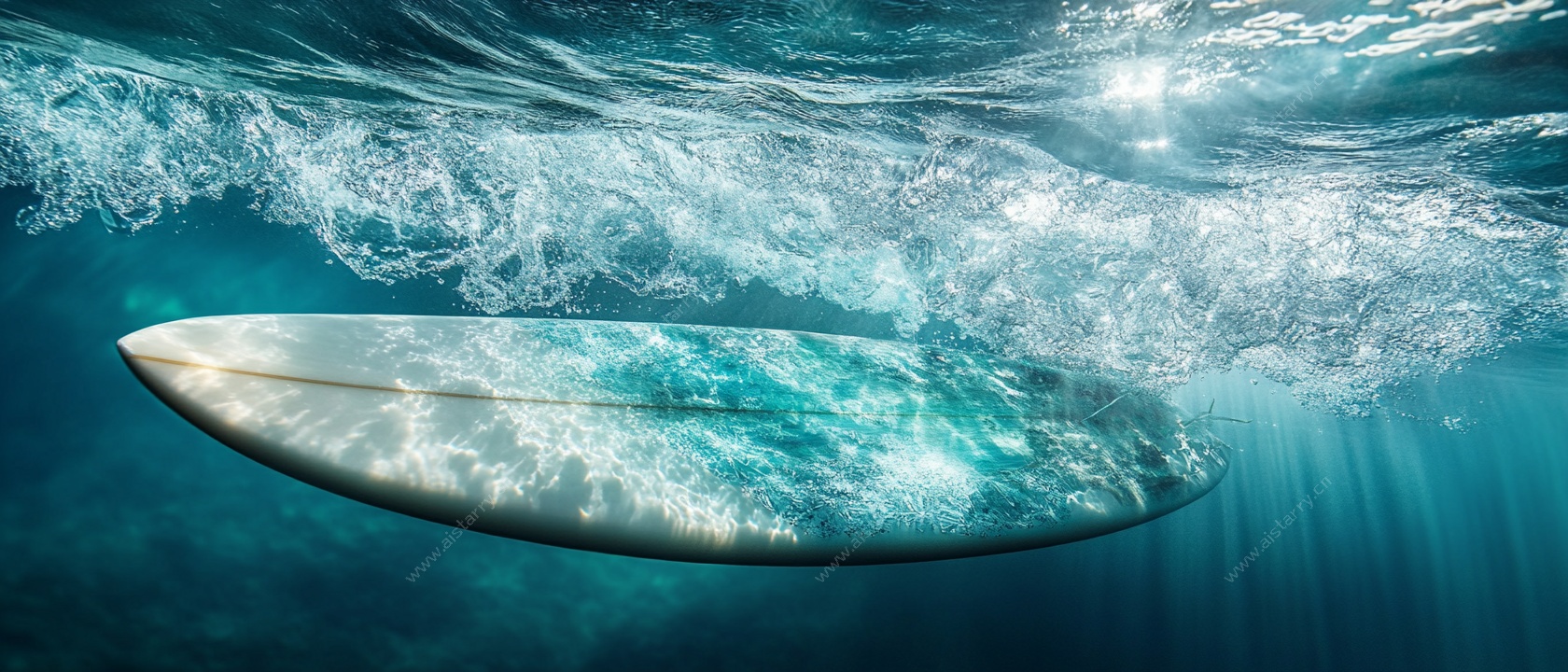 水下冲浪板 海洋梦幻景象