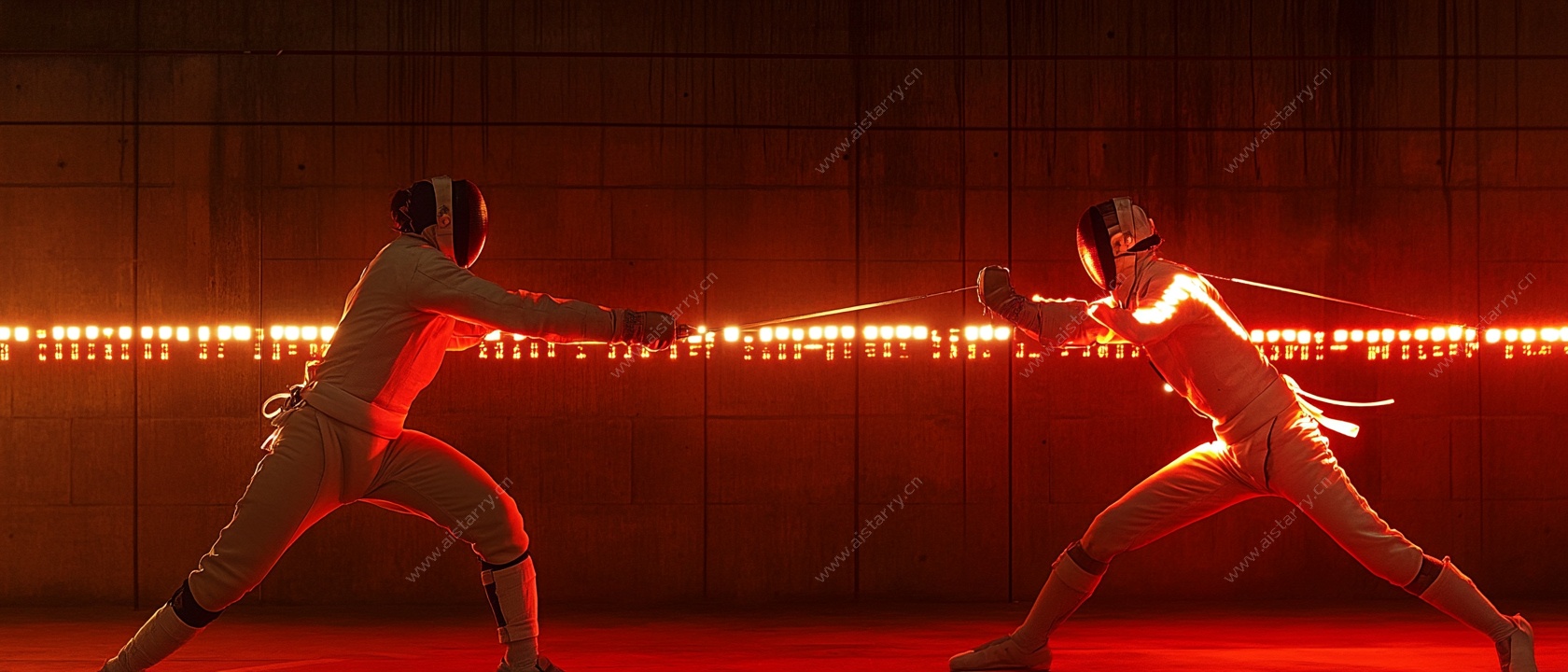 未来感击剑对决瞬间