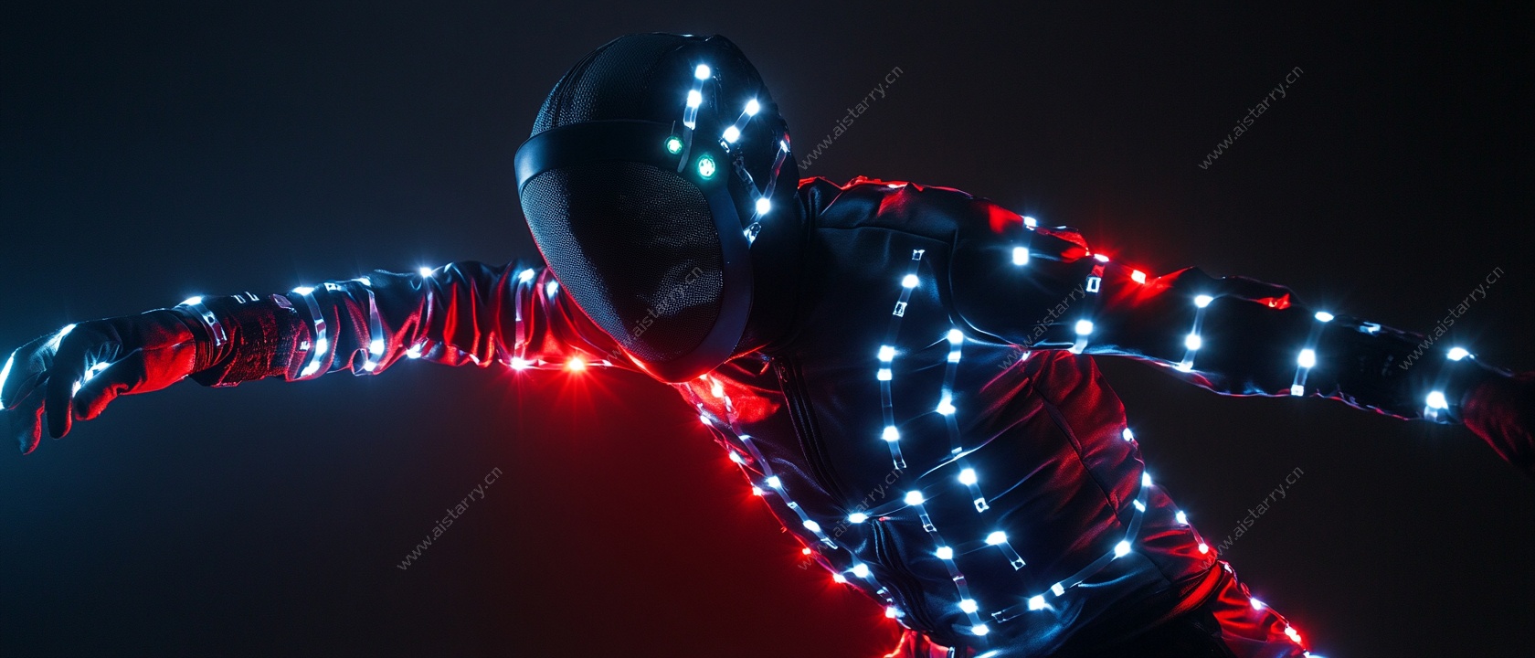 未来感发光舞者造型