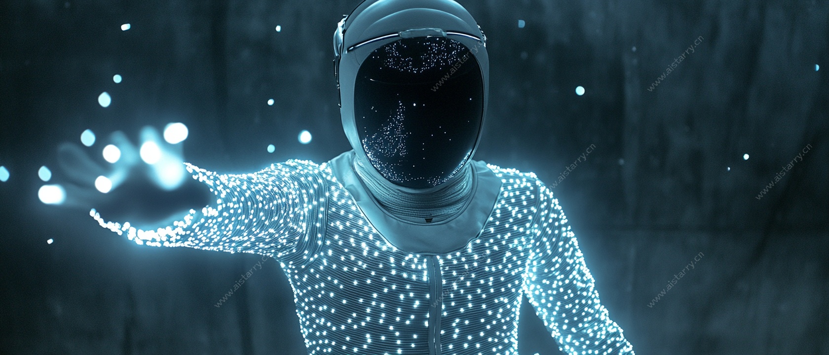 发光宇航人科幻场景展示