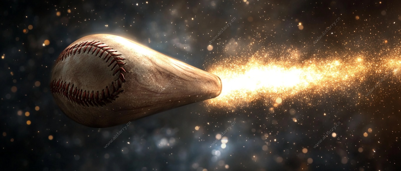 太空飞行的棒球