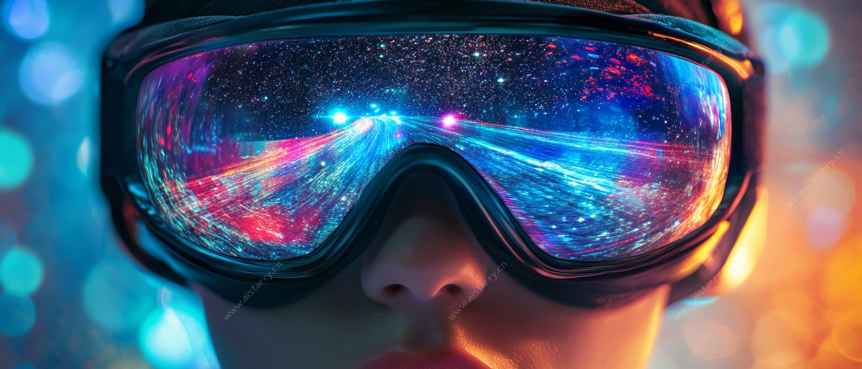 梦幻炫彩护目镜中的奇妙景象