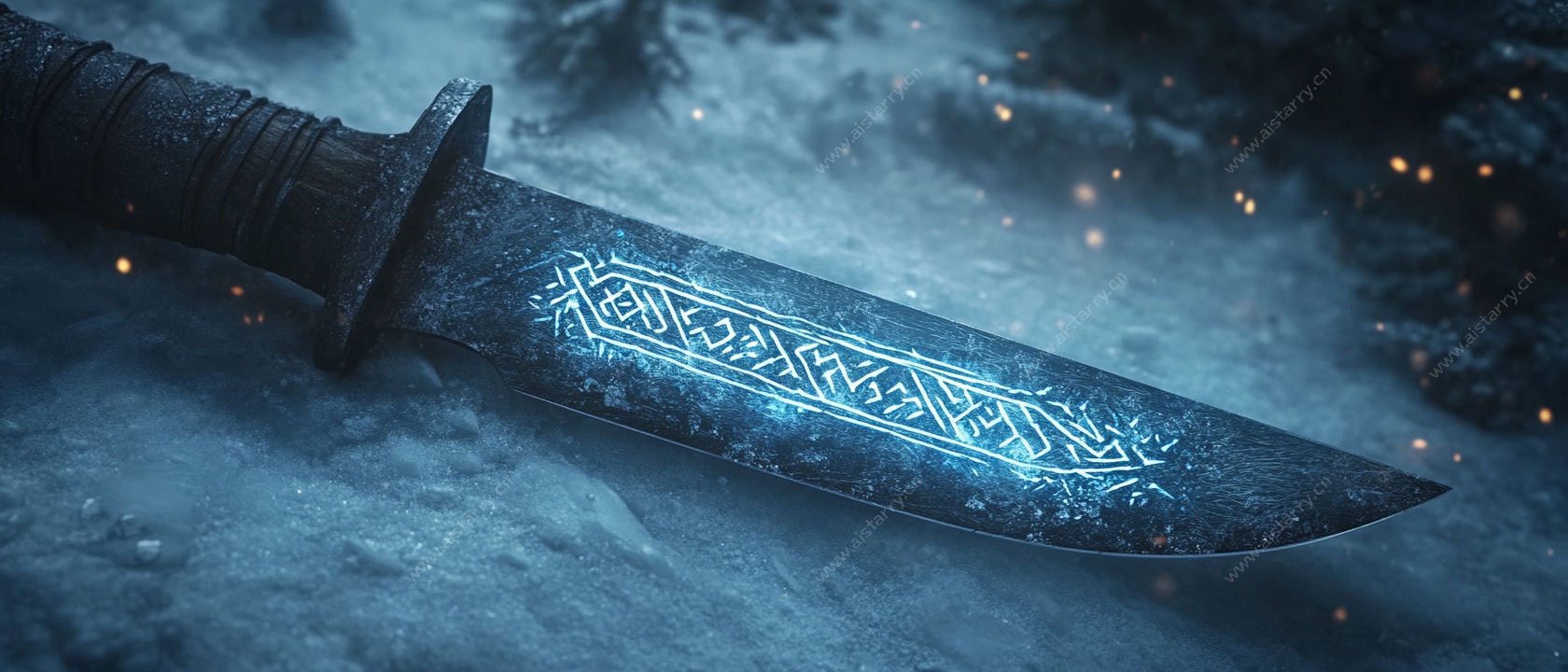 魔幻符文匕首 神秘冷光效果