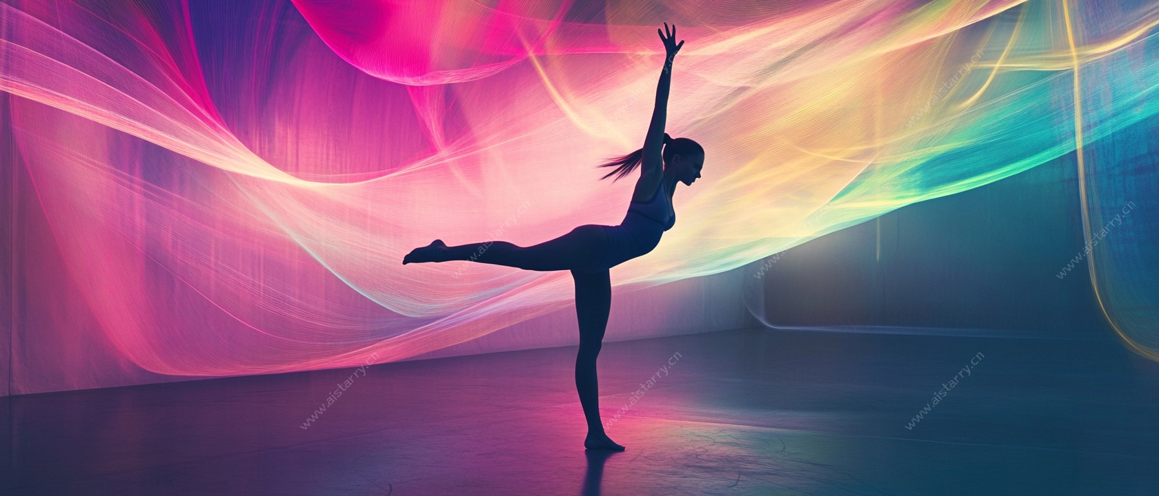 梦幻光影中的舞者