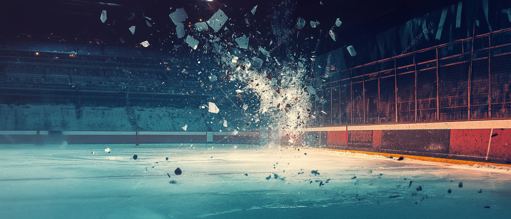 冰面碎裂特效场景图