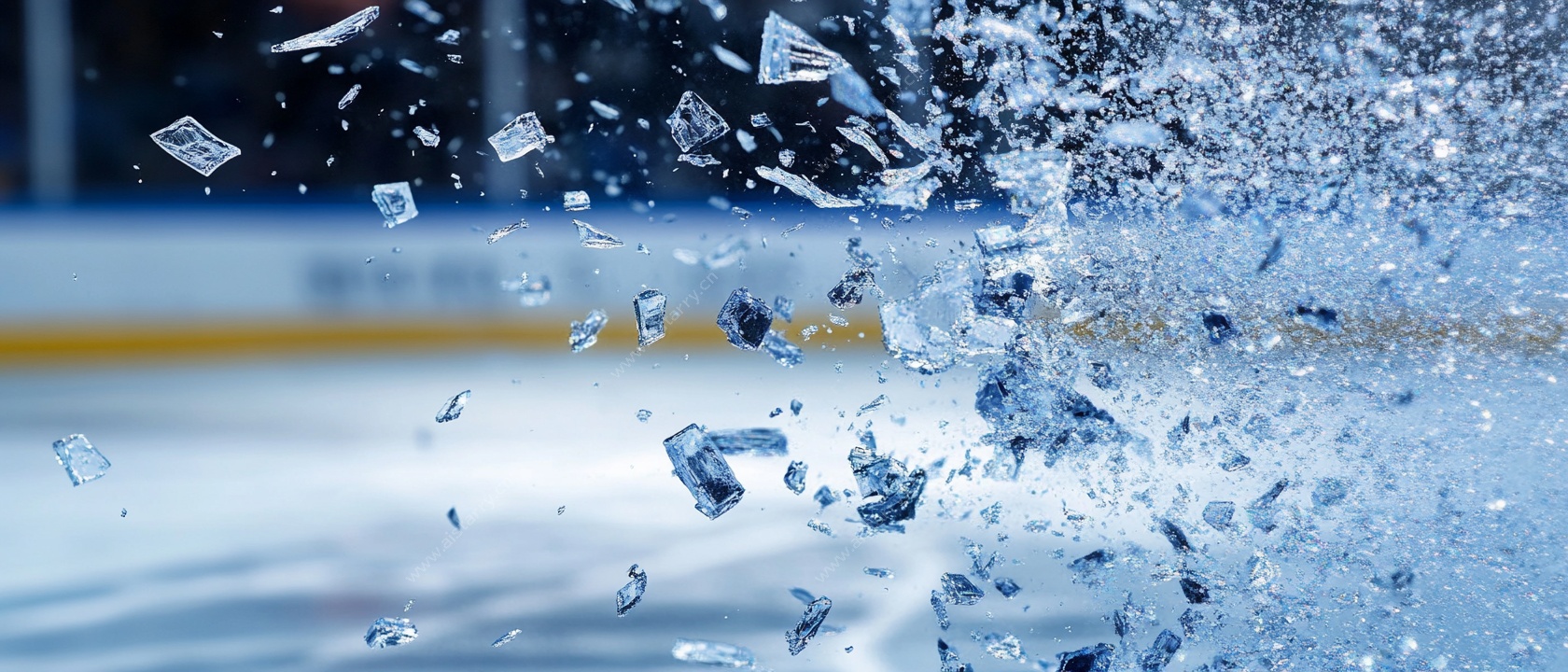 冰面碎裂瞬间