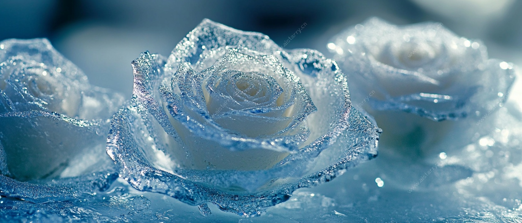 冰玫瑰梦幻景象