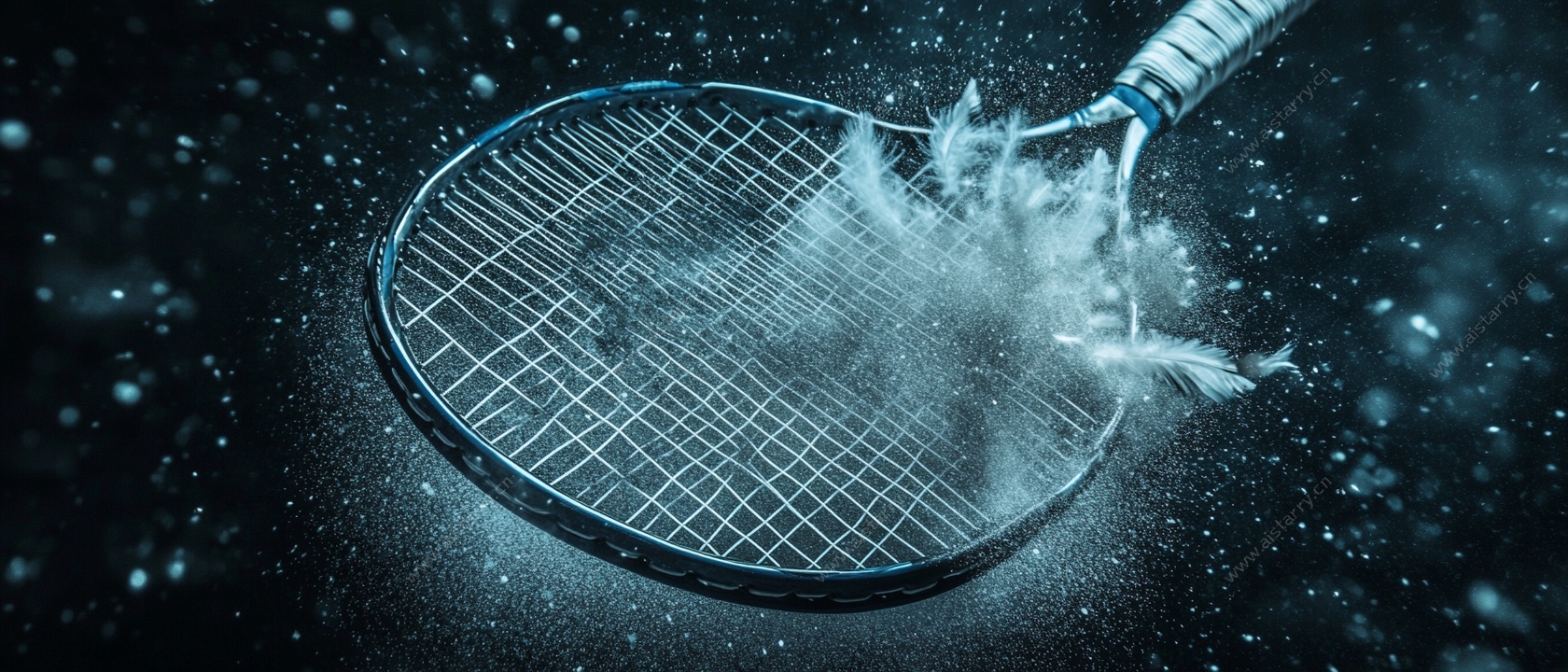 网球拍击球瞬间特效图