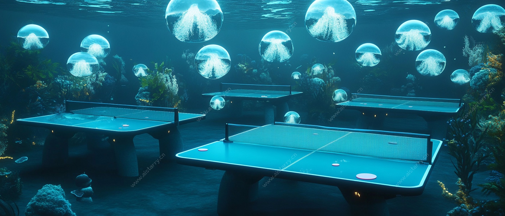 海底乒乓球桌梦幻场景