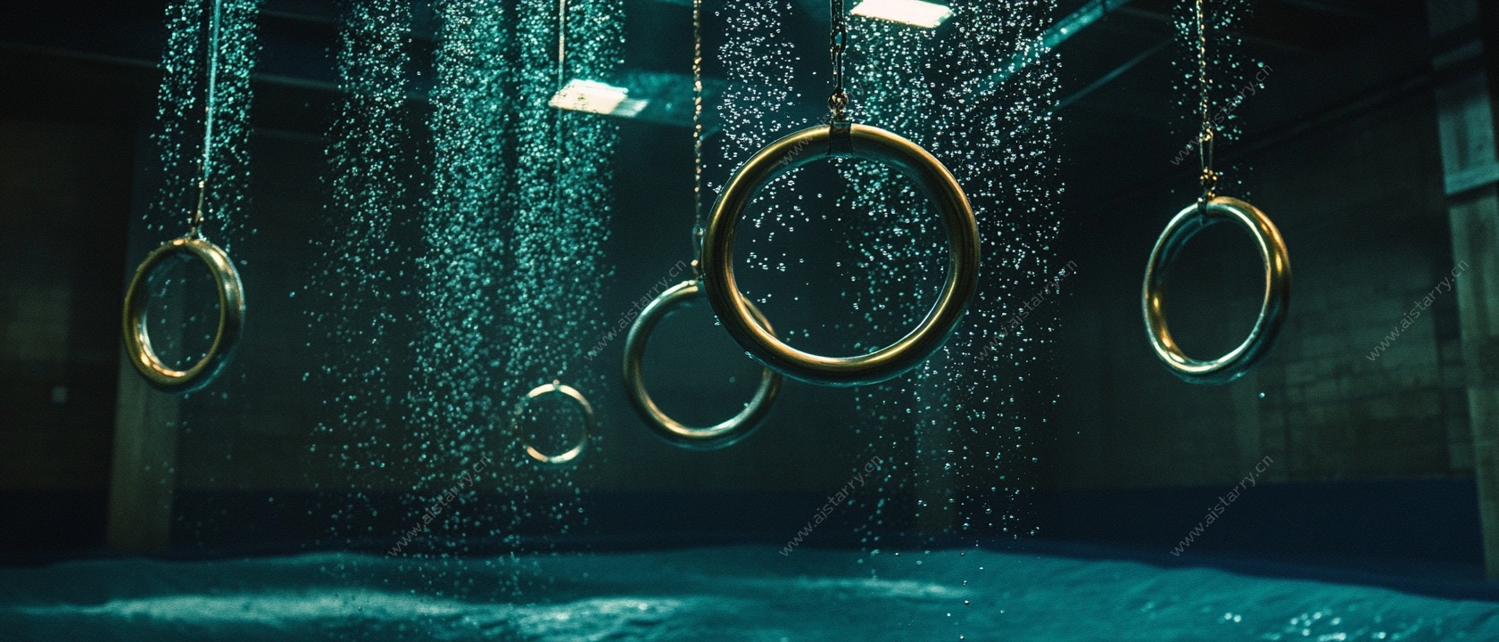 水下悬挂的金属圆环装置