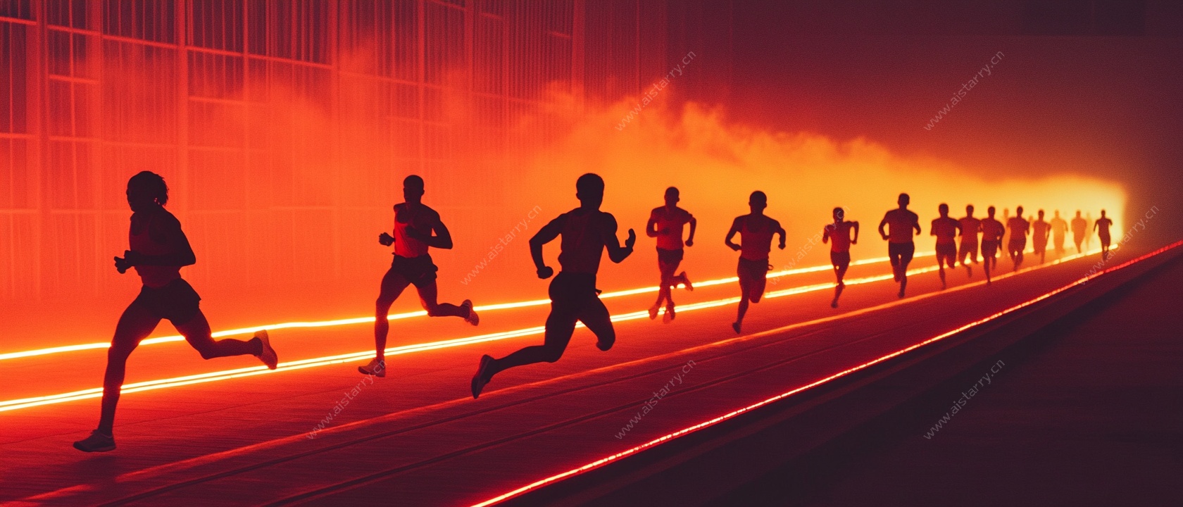奔跑的身影 运动的激情