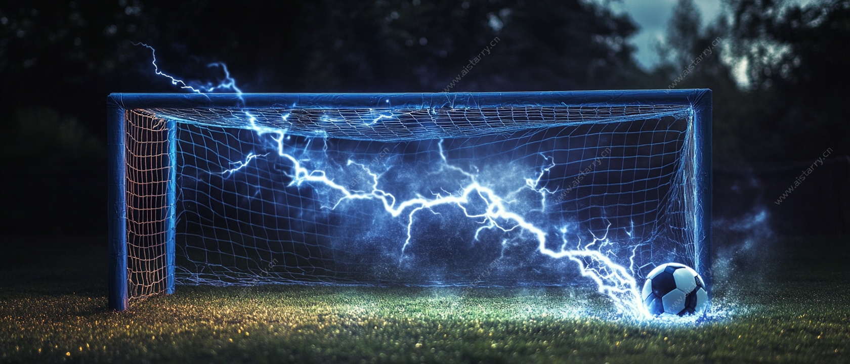 闪电足球特效场景图
