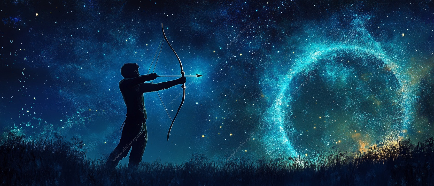 夜空中的射手