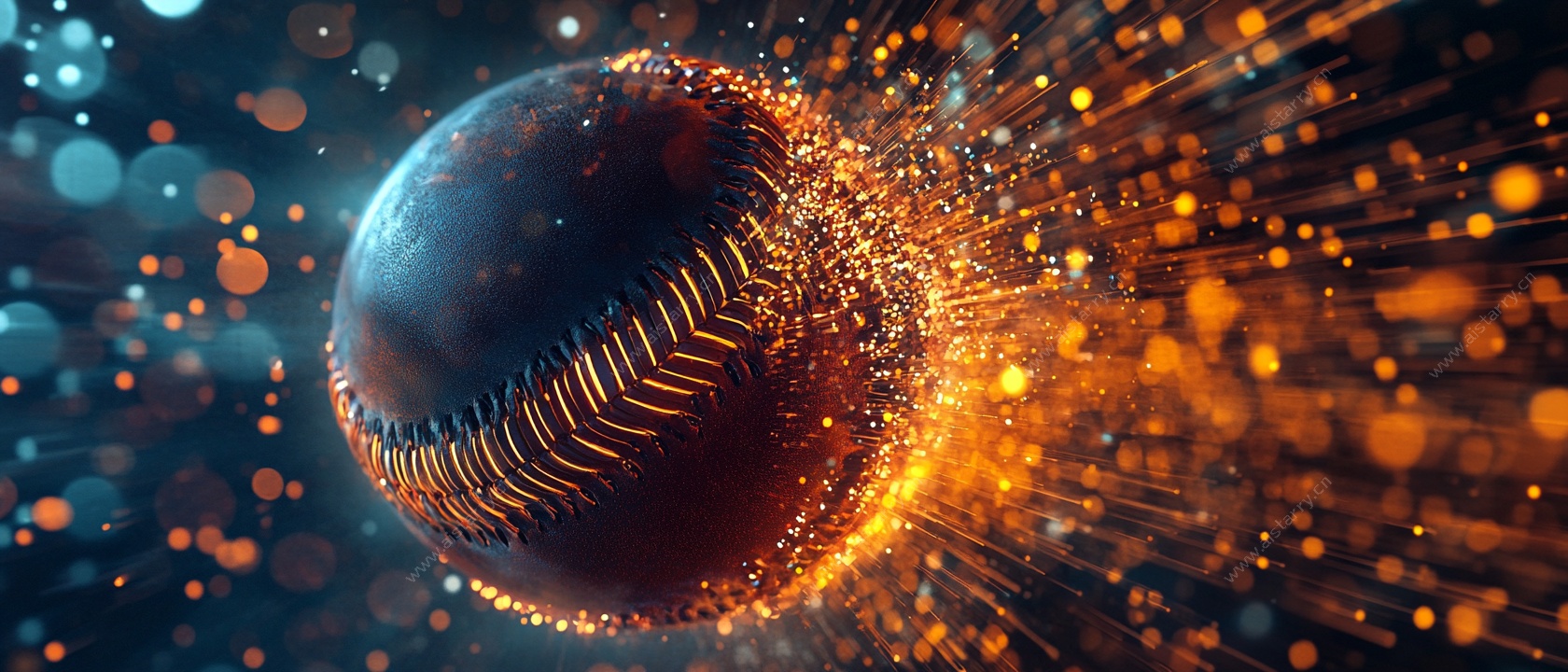 科技感炸裂的棒球特效画面