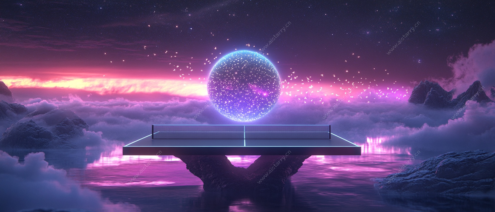 梦幻悬浮平台的科幻空间