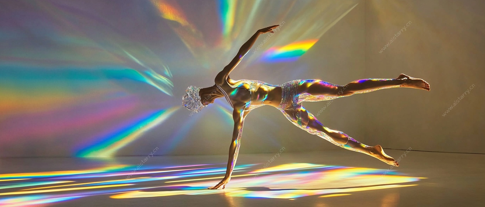 光影中独舞的灵动舞者