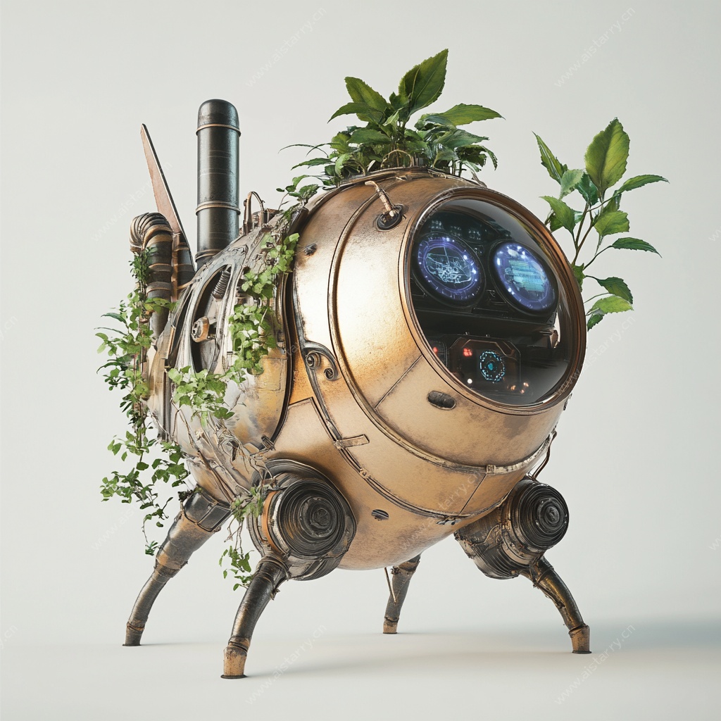 蒸汽朋克风植物机械装置