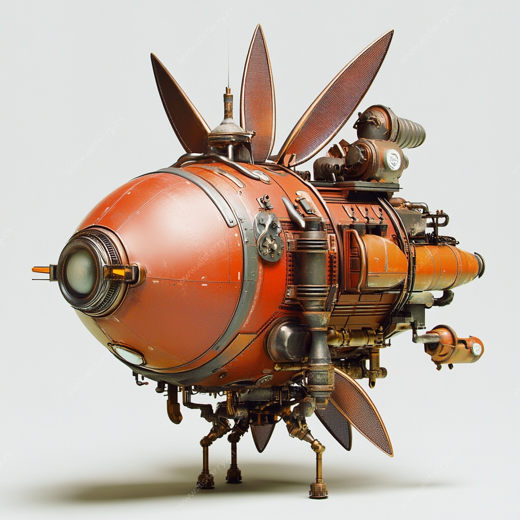 蒸汽朋克风机械飞行器