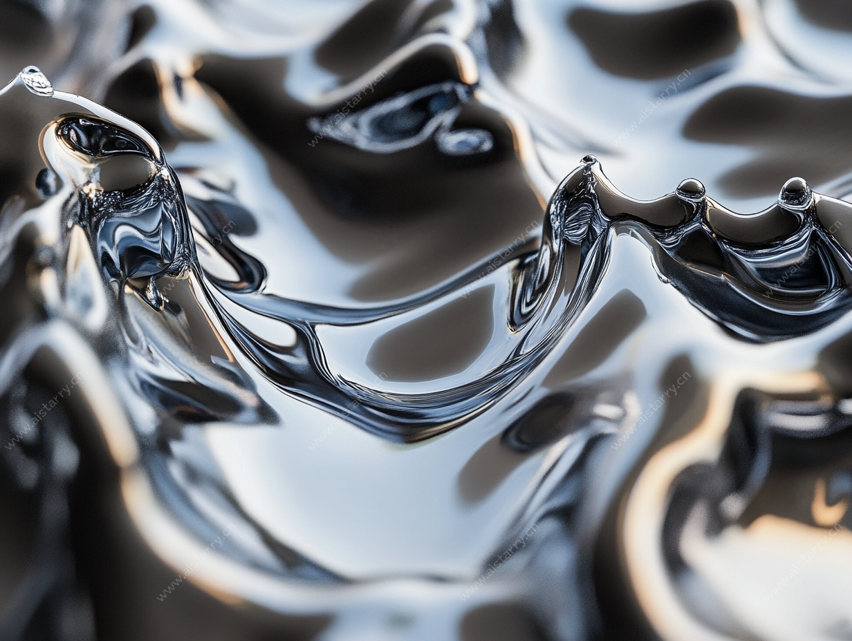 液态金属质感流动画面