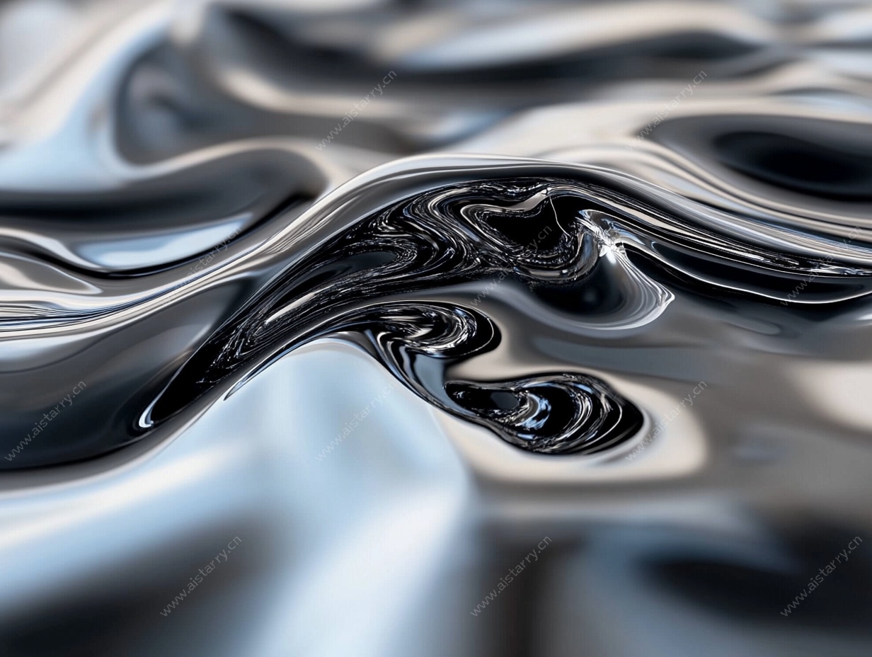 流动金属质感抽象纹理