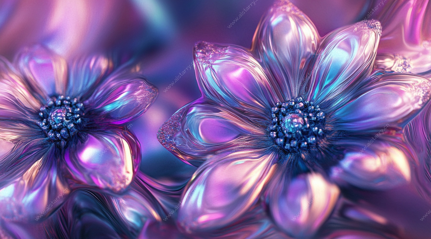 梦幻炫彩花朵艺术图像