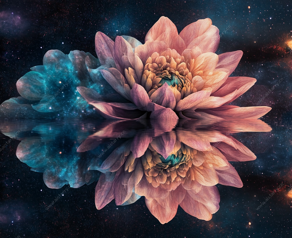 梦幻星际中的绽放花朵