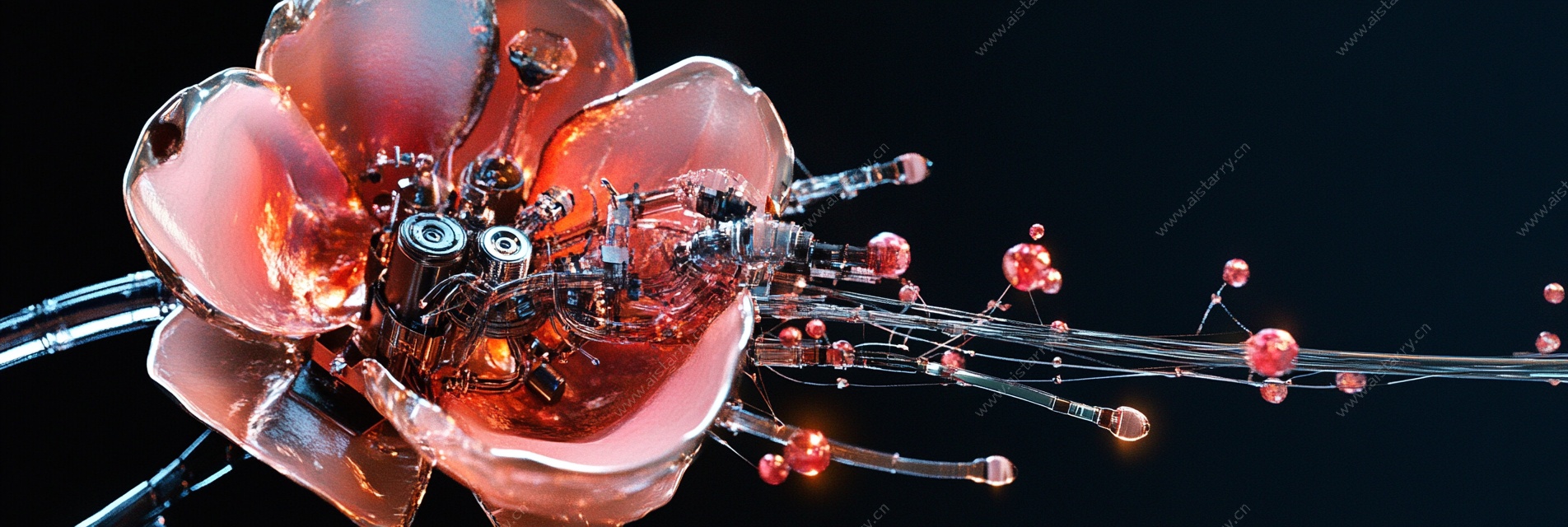 梦幻炫彩3D花朵艺术图像