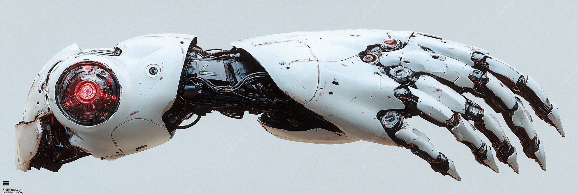 机械仿生手臂特写