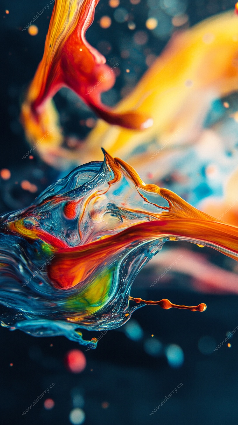 色彩飞溅艺术特效画面