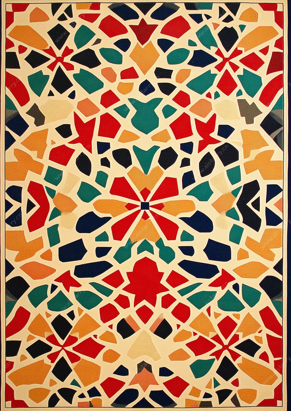 多彩几何图案装饰画