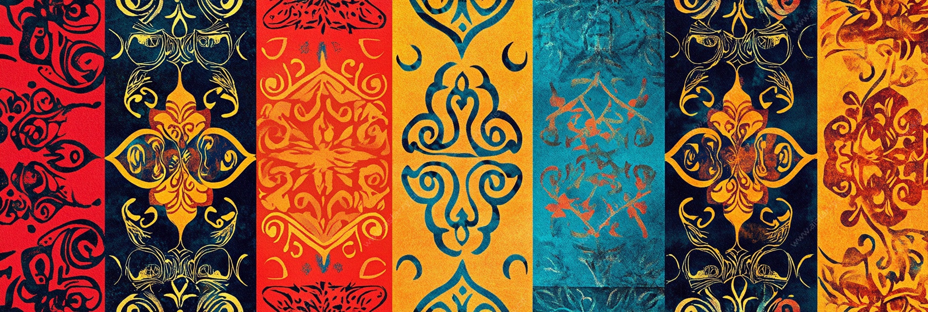 多彩传统花纹图案集合