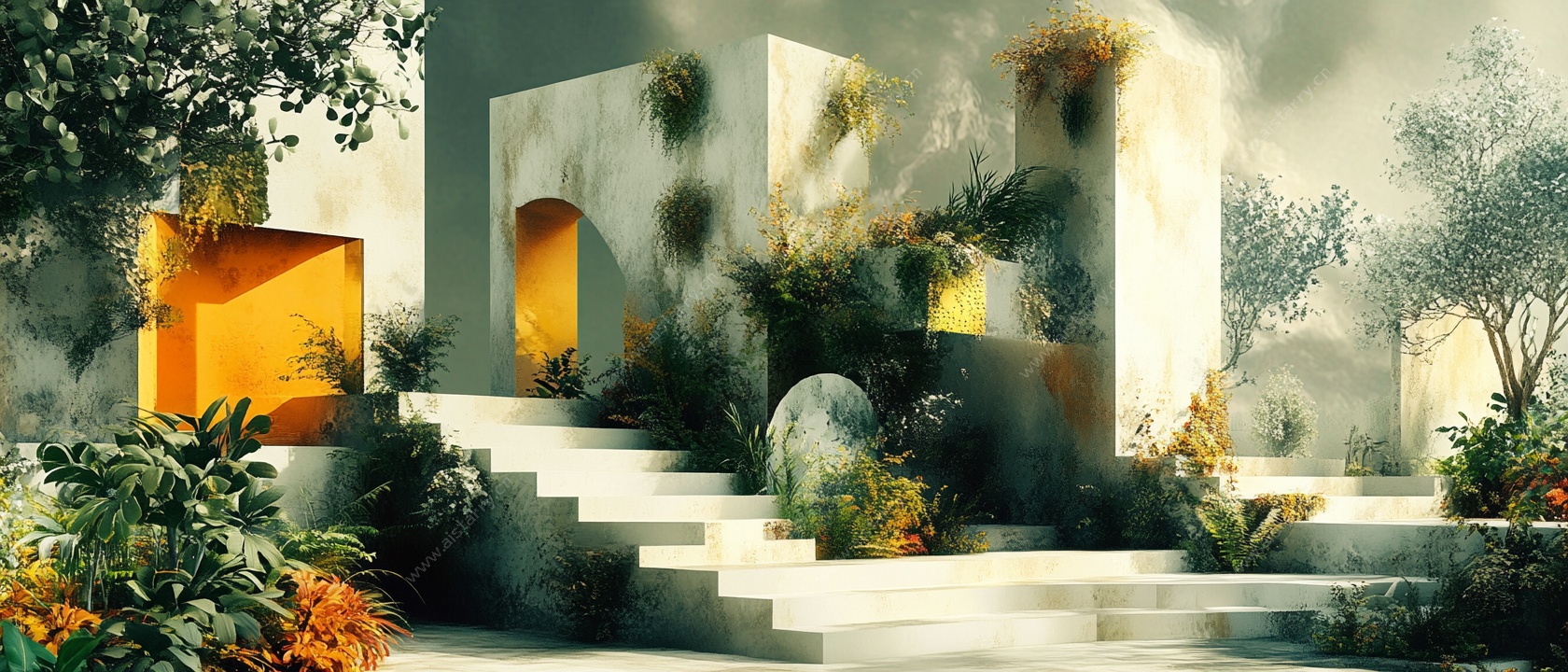 梦幻庭院景观设计效果图