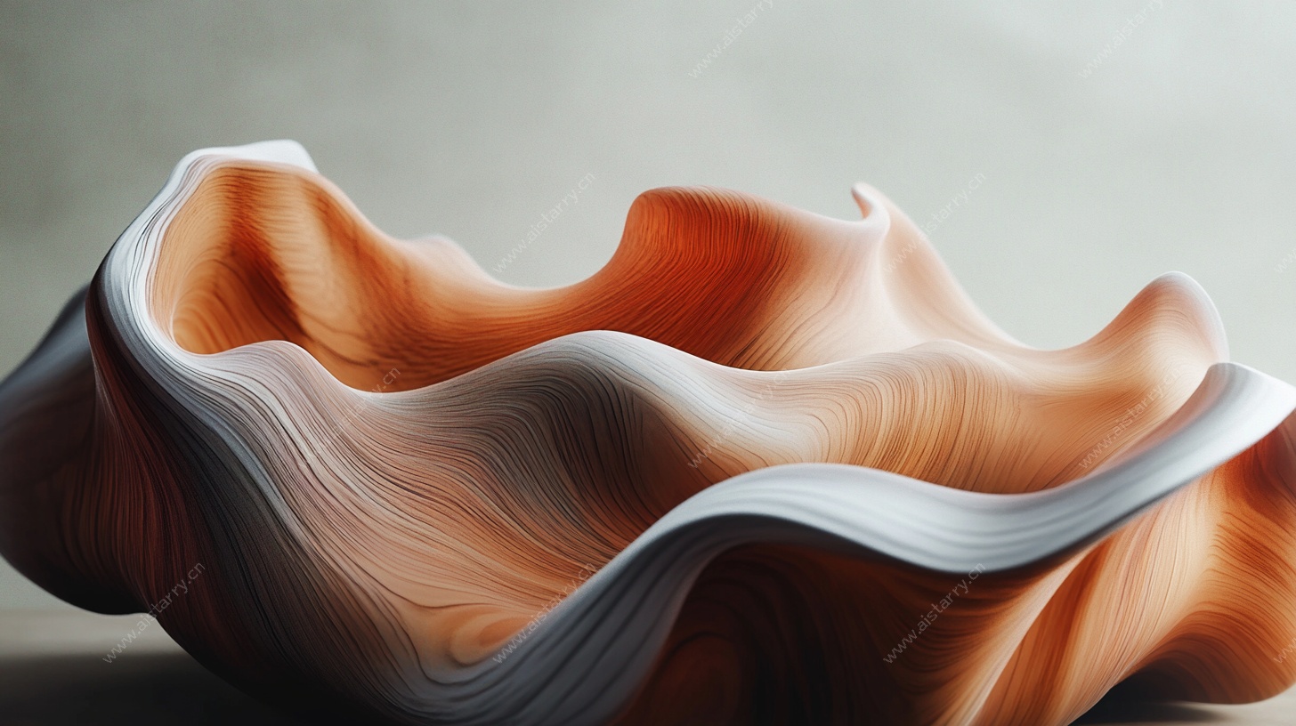 波浪形态艺术摆件