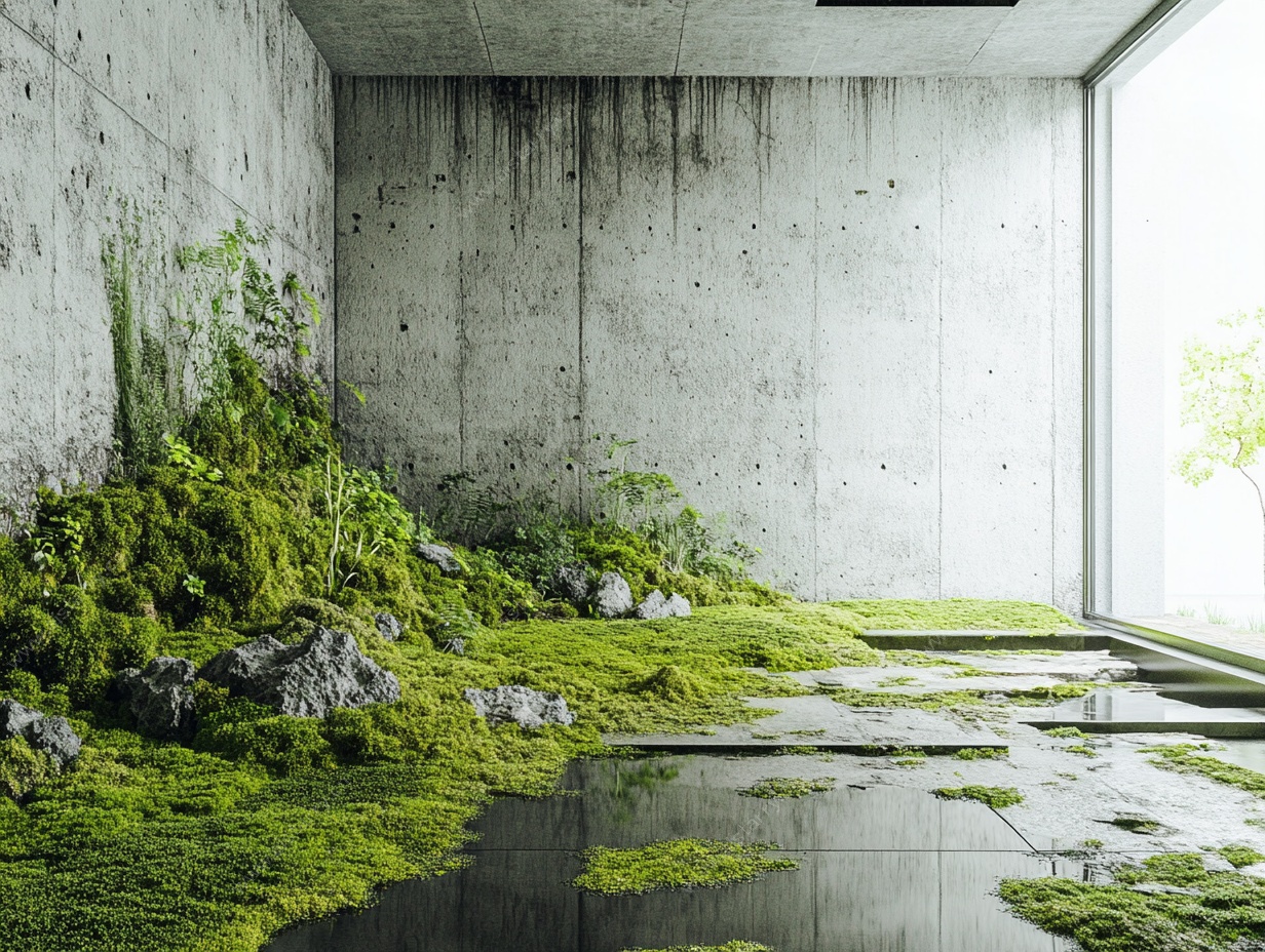室内苔藓景观 自然风空间