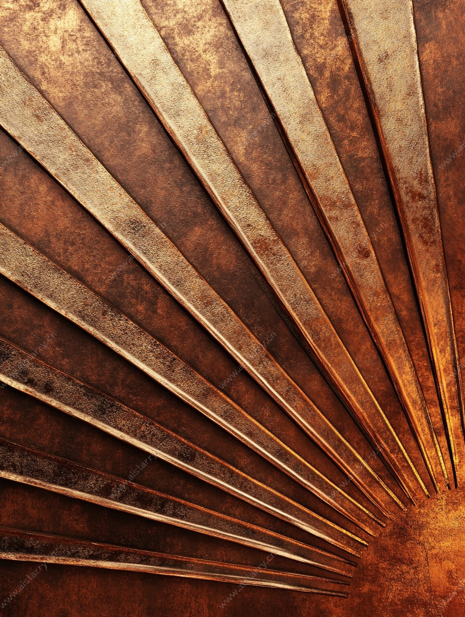 复古金属放射纹理背景