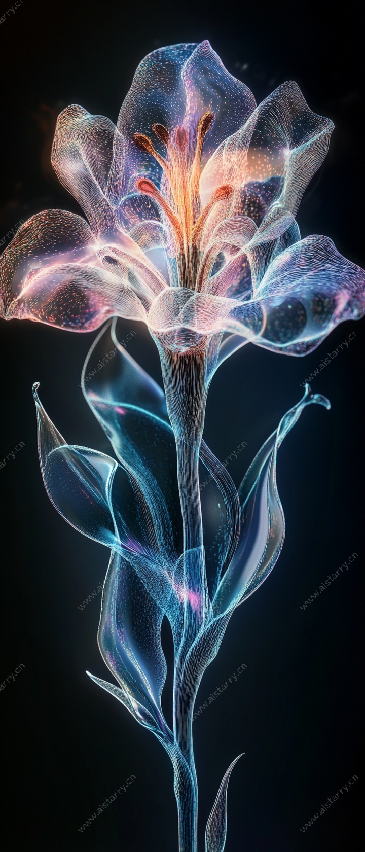 梦幻光影花朵艺术图像