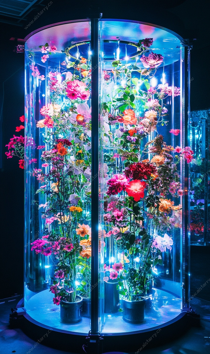 梦幻花卉展示玻璃花房