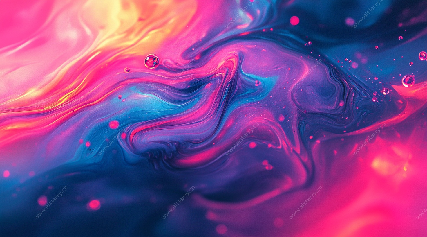 梦幻流体色彩艺术画面