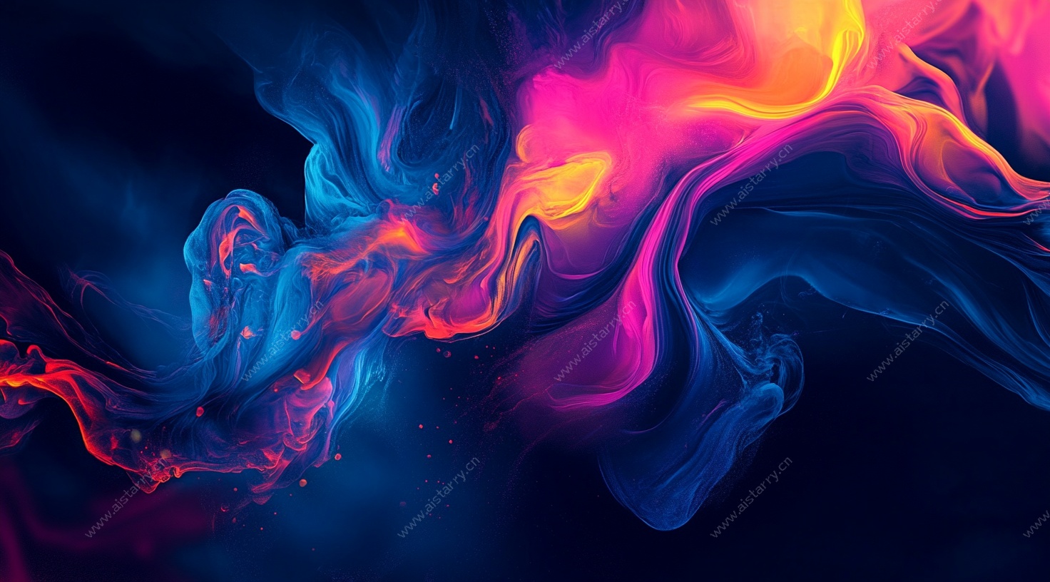 梦幻炫彩流体背景图