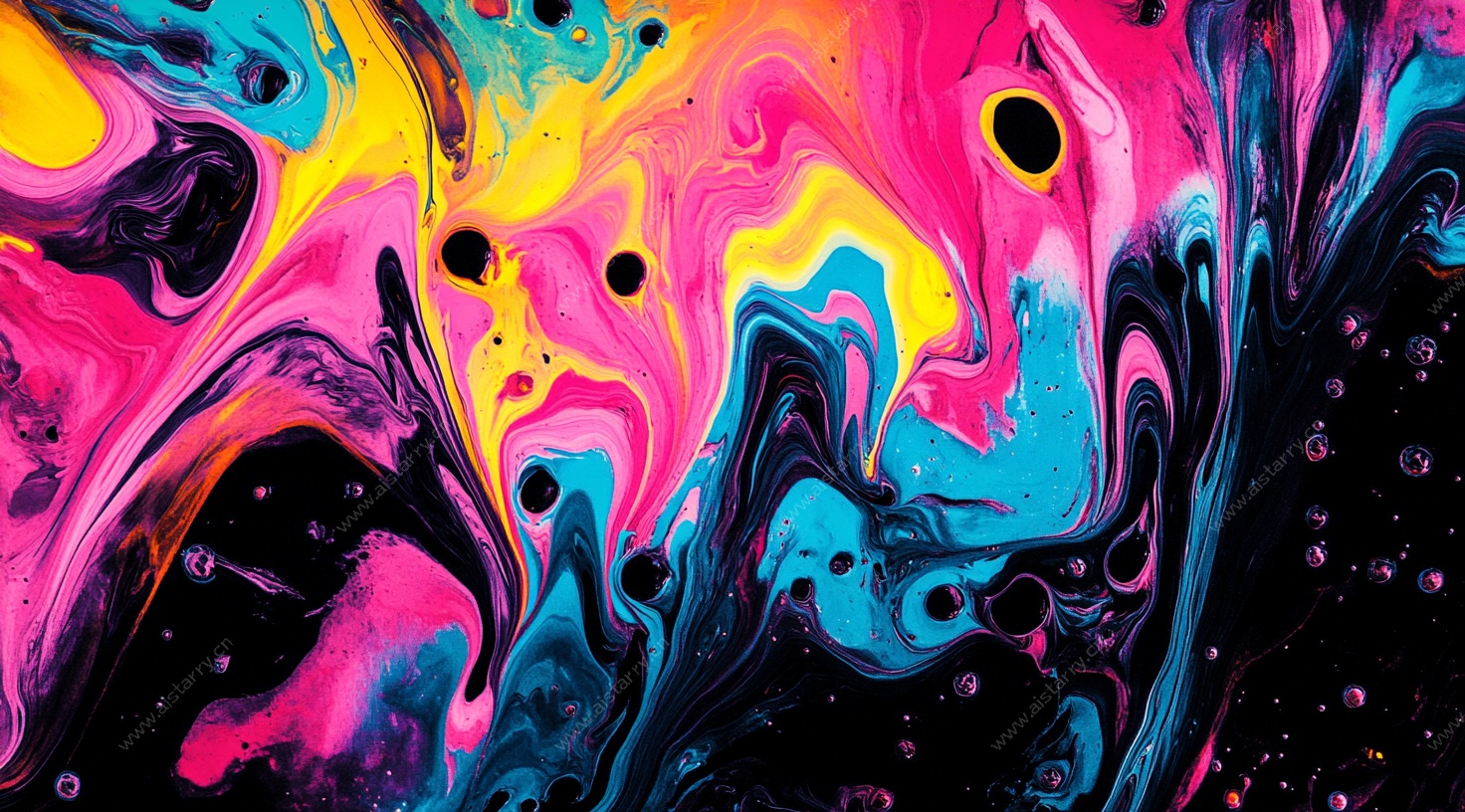 梦幻流体艺术抽象图案