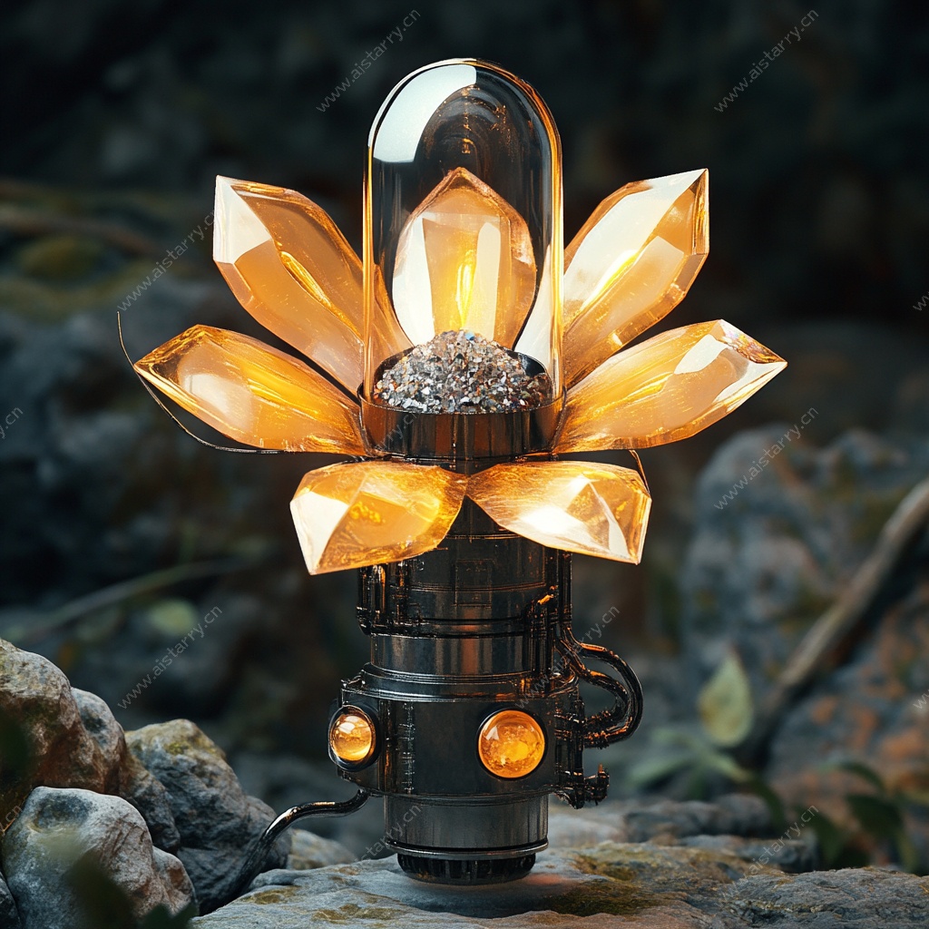 水晶花朵造型创意灯