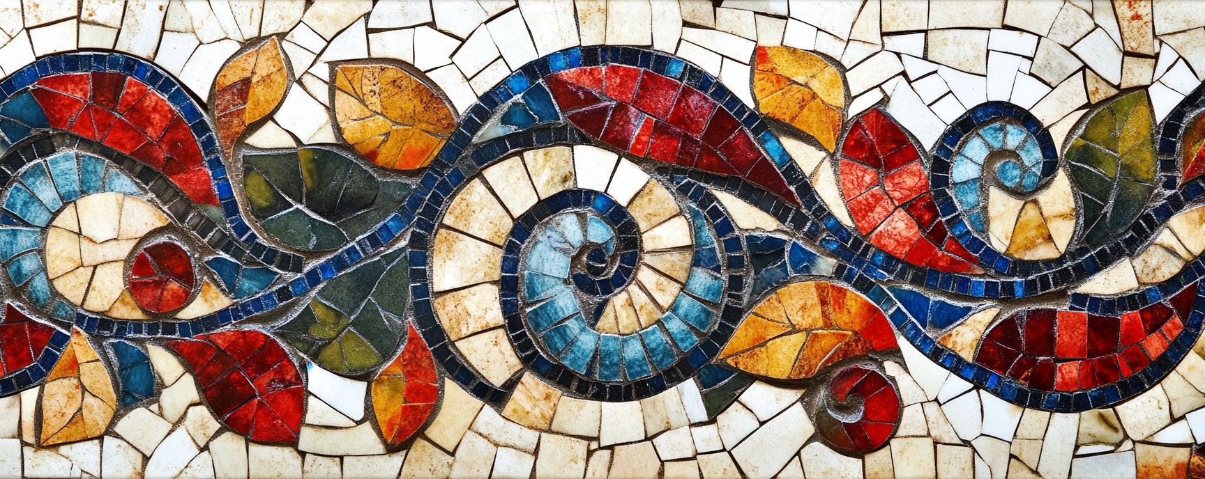 彩色马赛克花纹图案